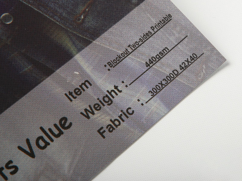 Película de techo de PVC opaca imprimible a doble cara de 440 g/m2