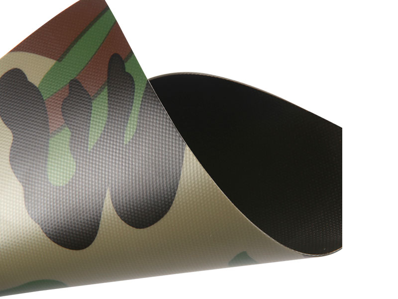 Tela inflable para barco de PVC hermética de camuflaje 650GSM 1000D23X23 de 0,52 mm  Tela inflable para barco de PVC hermética de camuflaje 650GSM 1000D23X23 de 0,52 mm