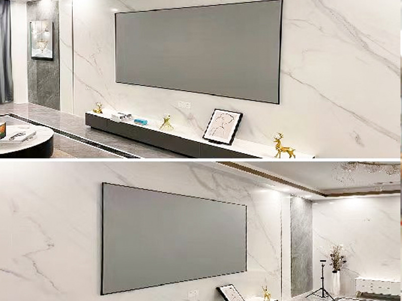 Tela de pantalla para proyector de película de proyección frontal de PVC Tela de pantalla para proyector de película de proyección frontal de PVC