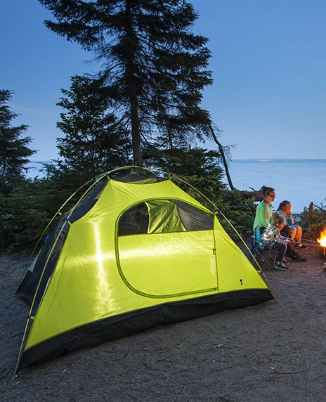Tienda de campaña al aire libre